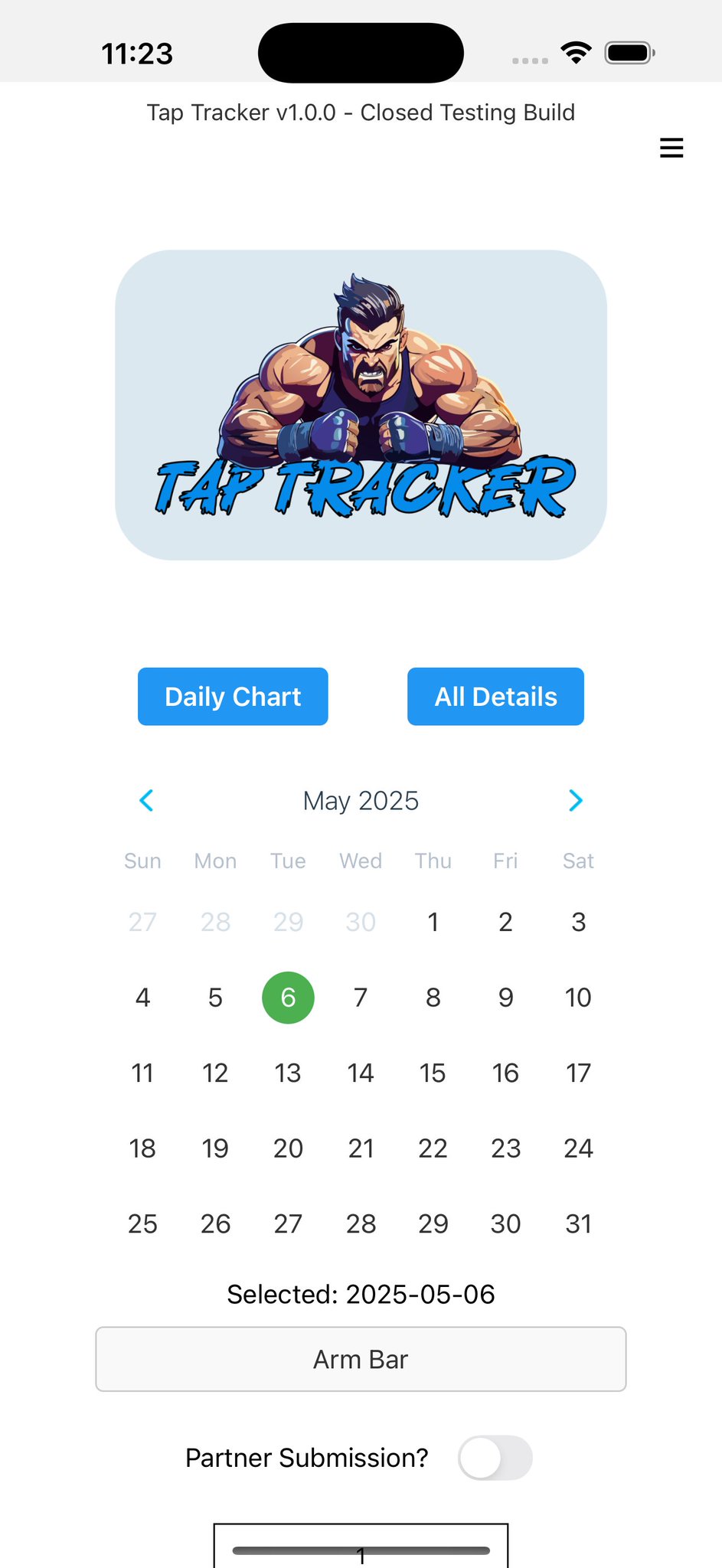 Progress Visualization Screen