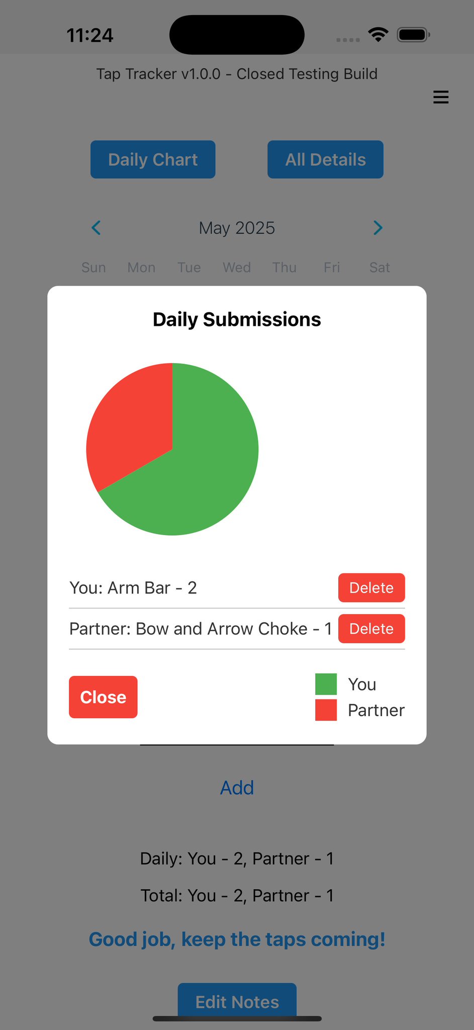 Progress Visualization Screen